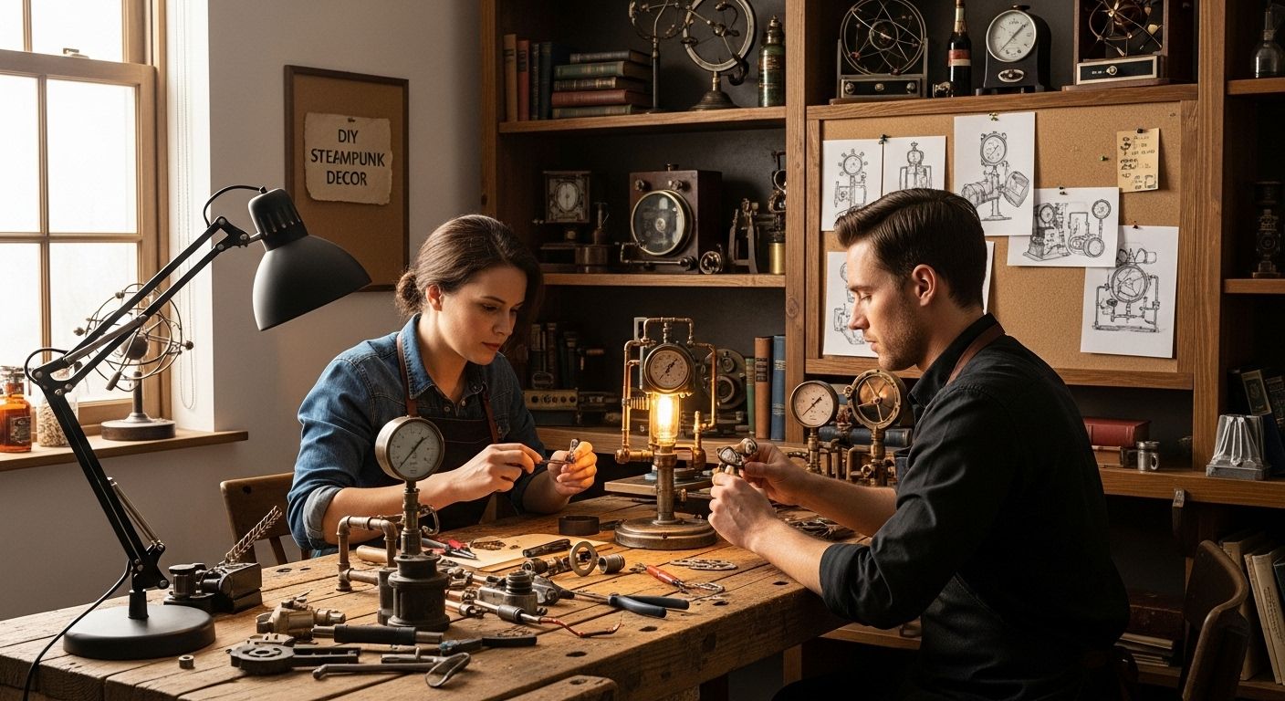 DIY steampunk decor