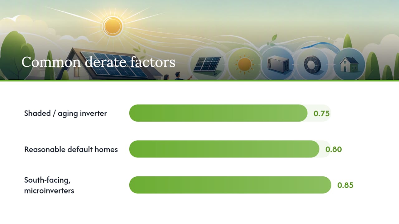 What Actually Cuts Into Your Solar Panel Output — overview diagram