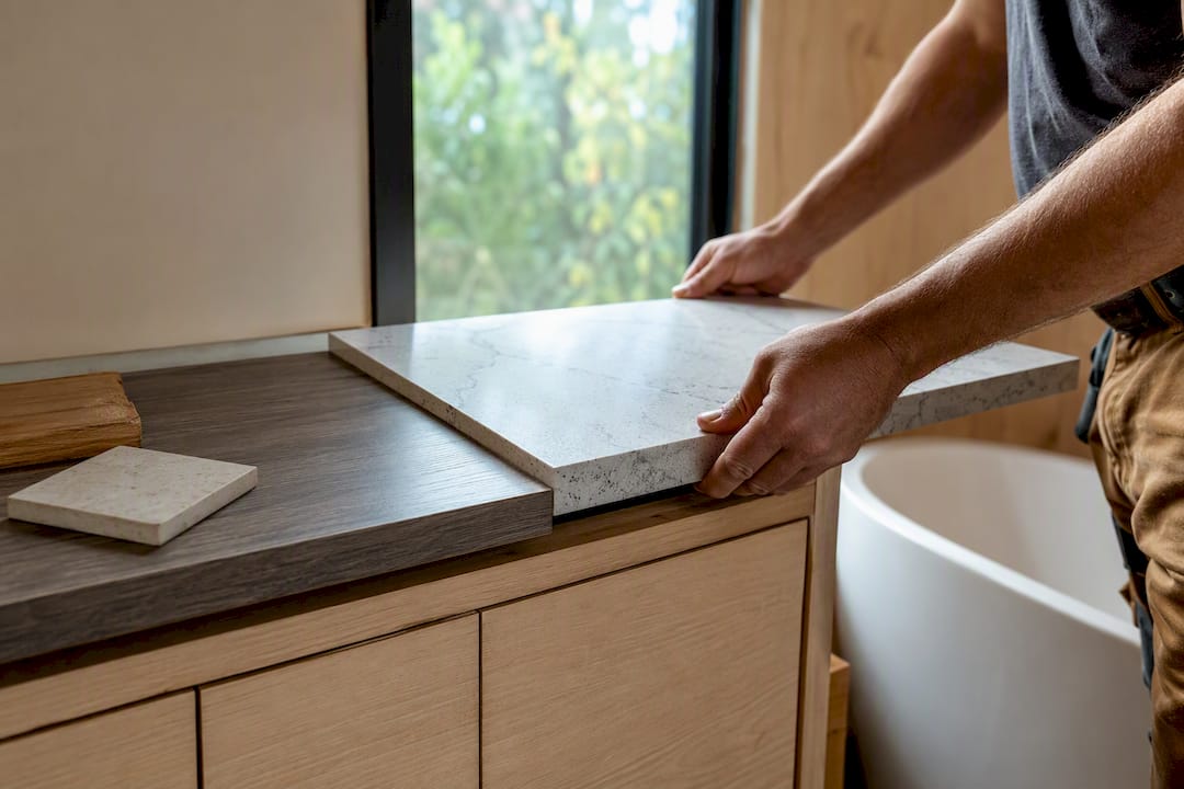 Comparing countertop and cabinetry finishes