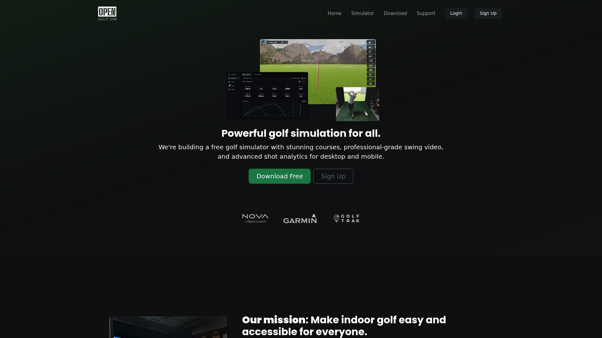 https://opengolfsim.com