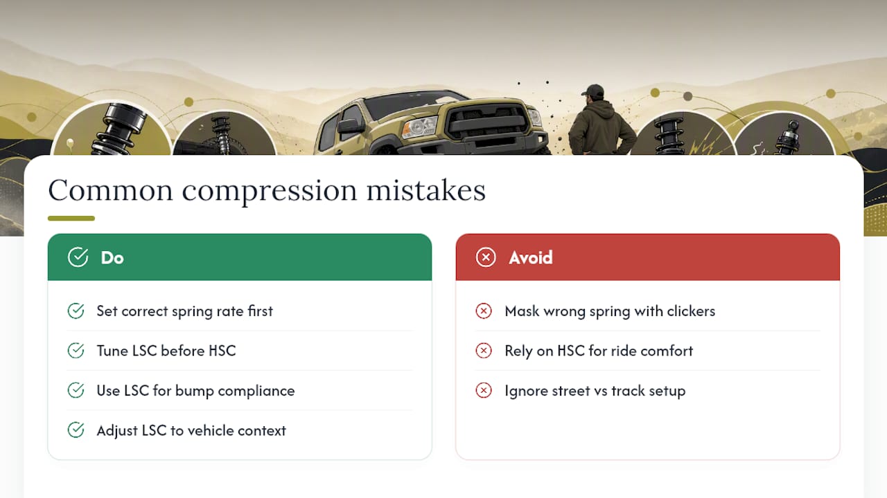 Common Mistakes Beginners Make With Compression Settings — overview diagram