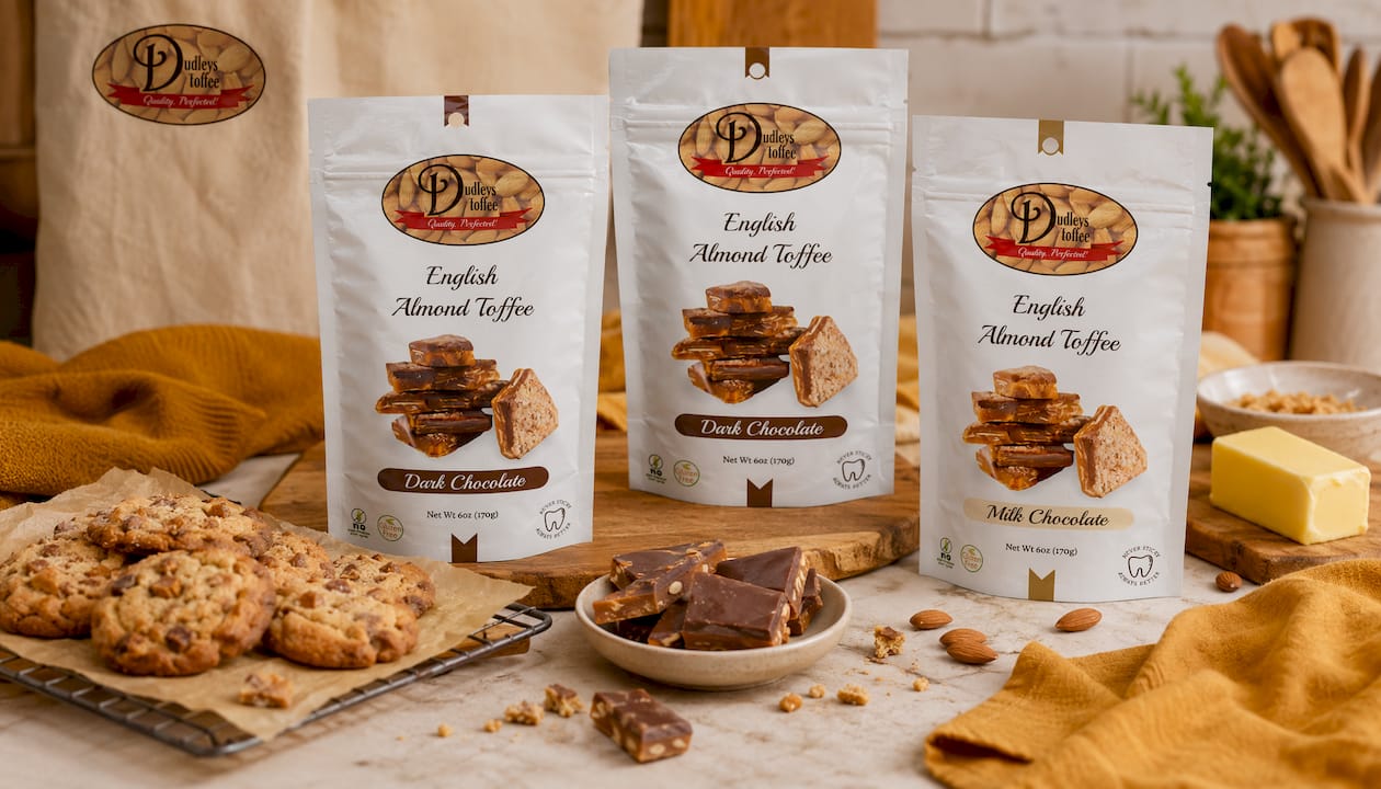 Dark Chocolate English Toffee (6oz)