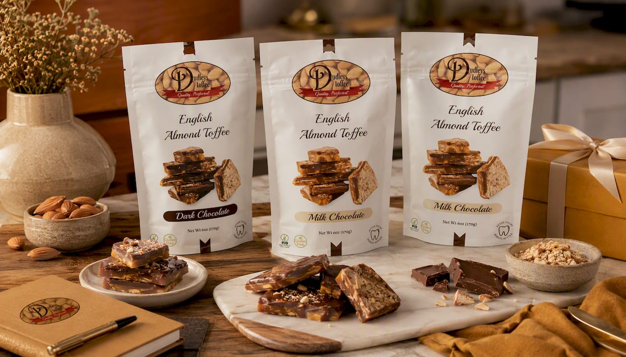 Dark Chocolate English Toffee (6oz)
