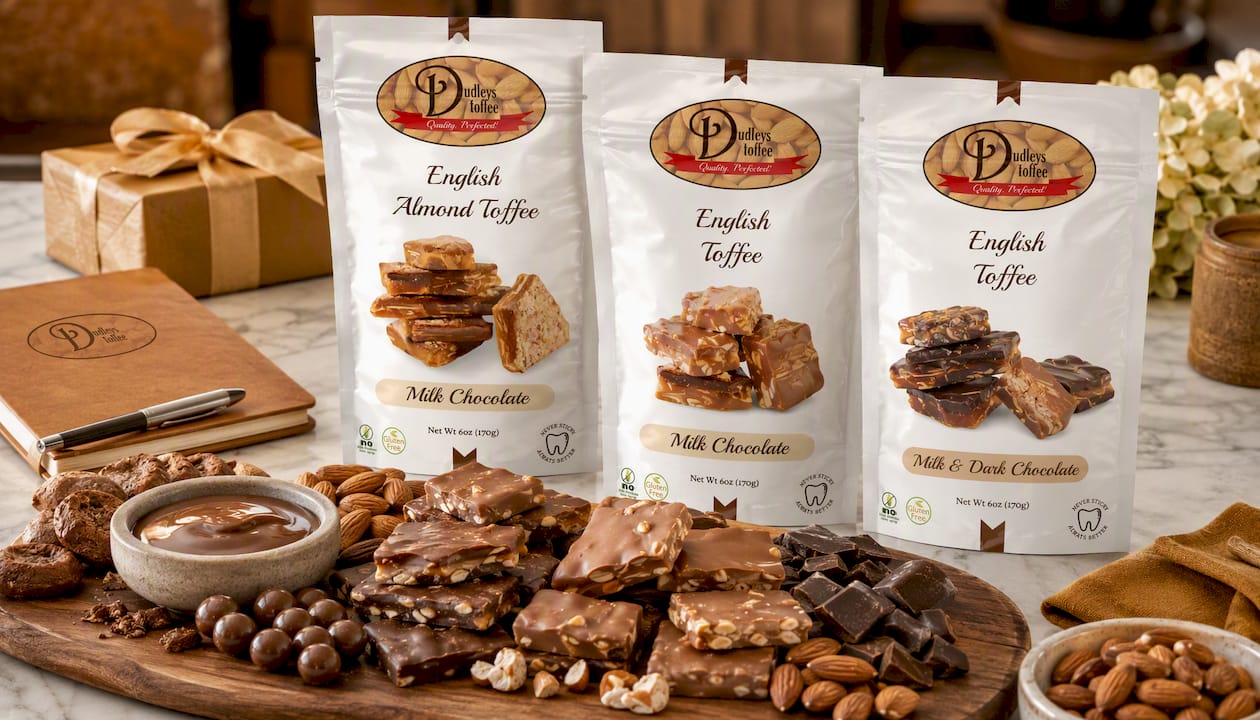 Milk Chocolate English Almond Toffee (6oz)