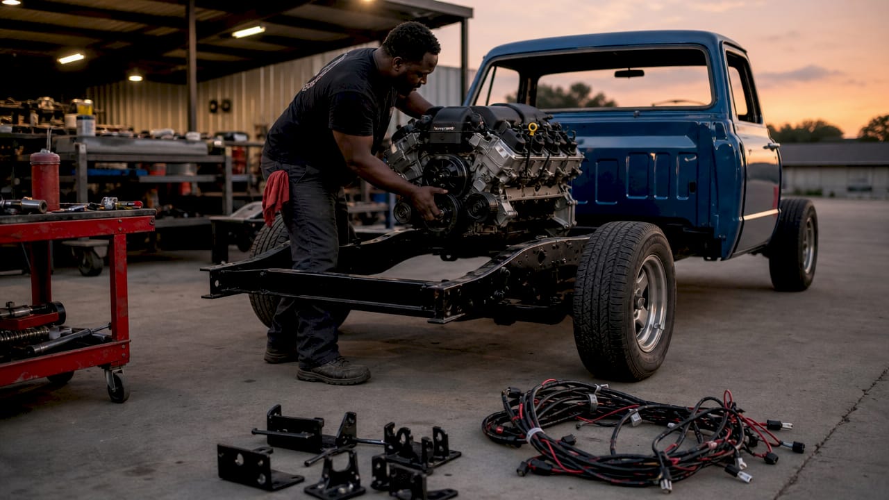 how engine upgrades affect classic trucks