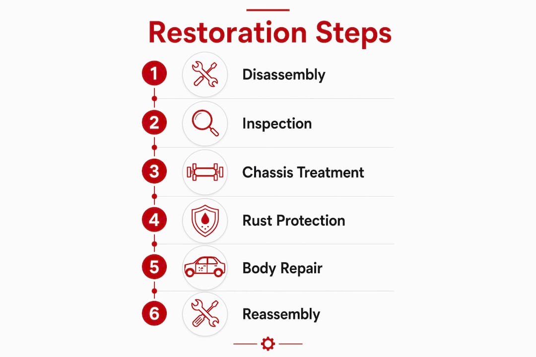 restoration process ground-up defender