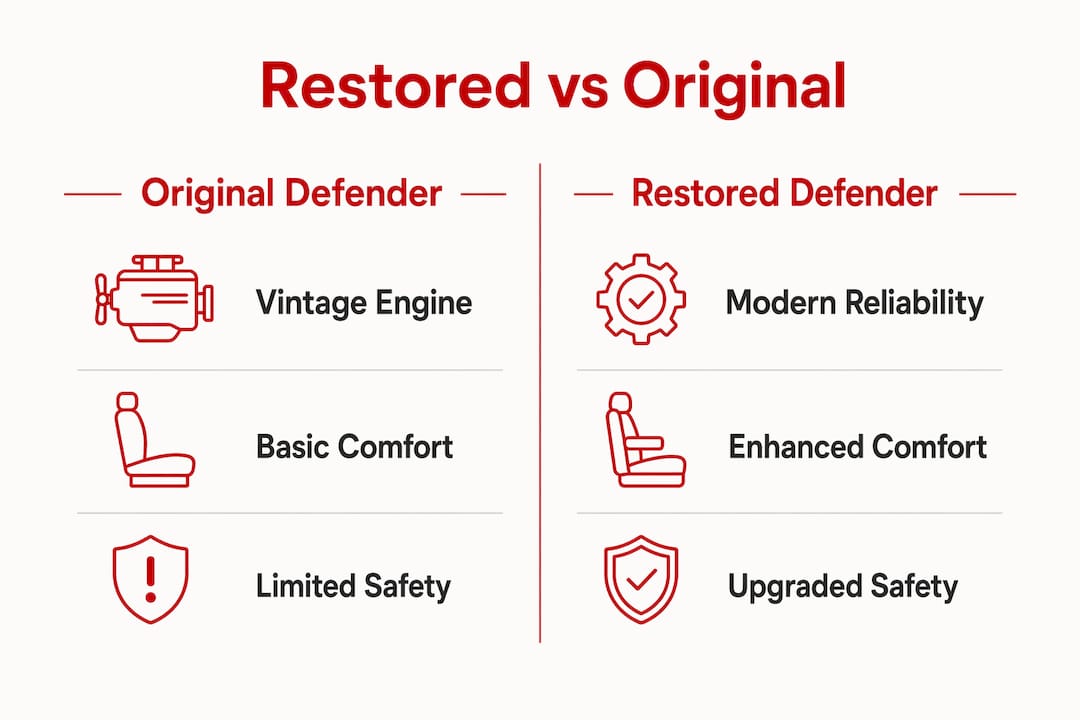 why restored defenders suit daily driving