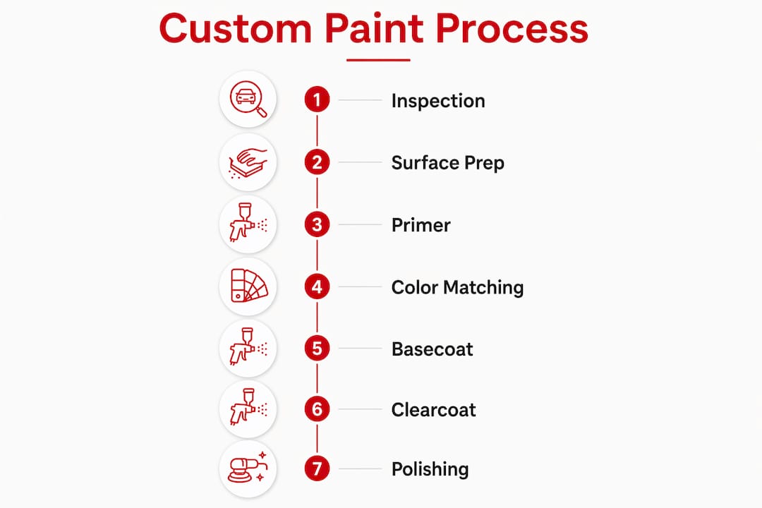 how custom paint processes work