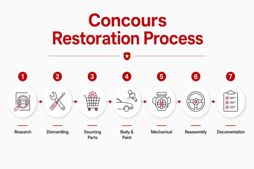 what is a concours-ready restoration