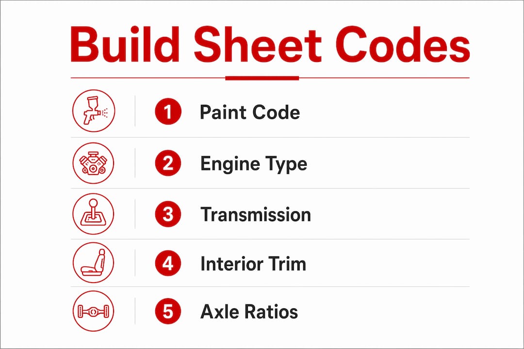 what is a vehicle build sheet