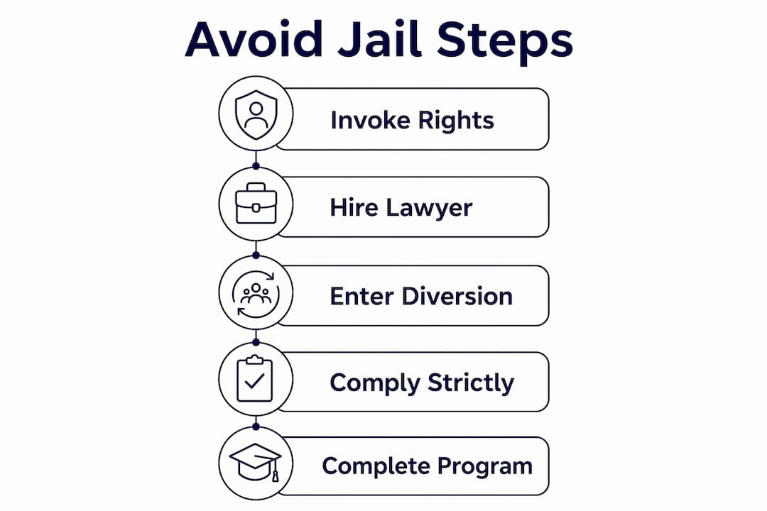 Infographic outlining diversion program steps