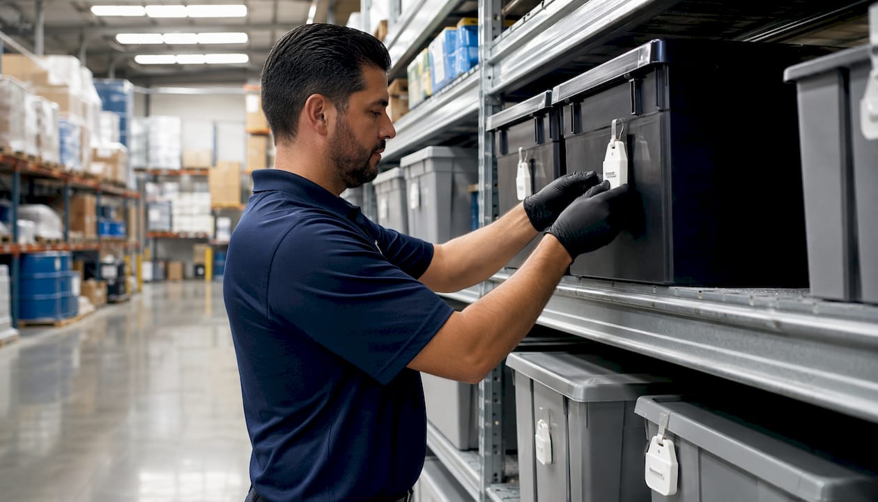 Pheromone traps monitoring stored product pests