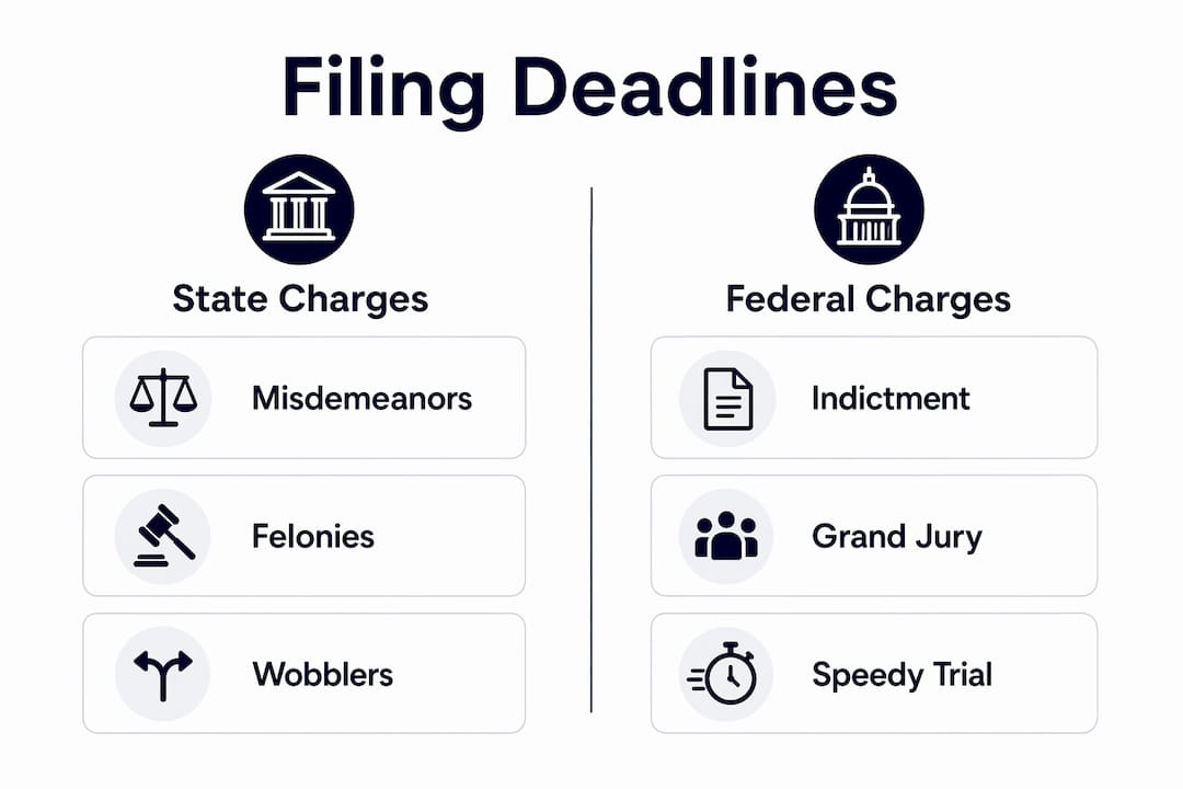 Infographic comparing state and federal filing deadlines