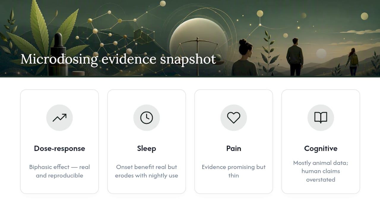 An honest take on what microdosing actually delivers — overview diagram