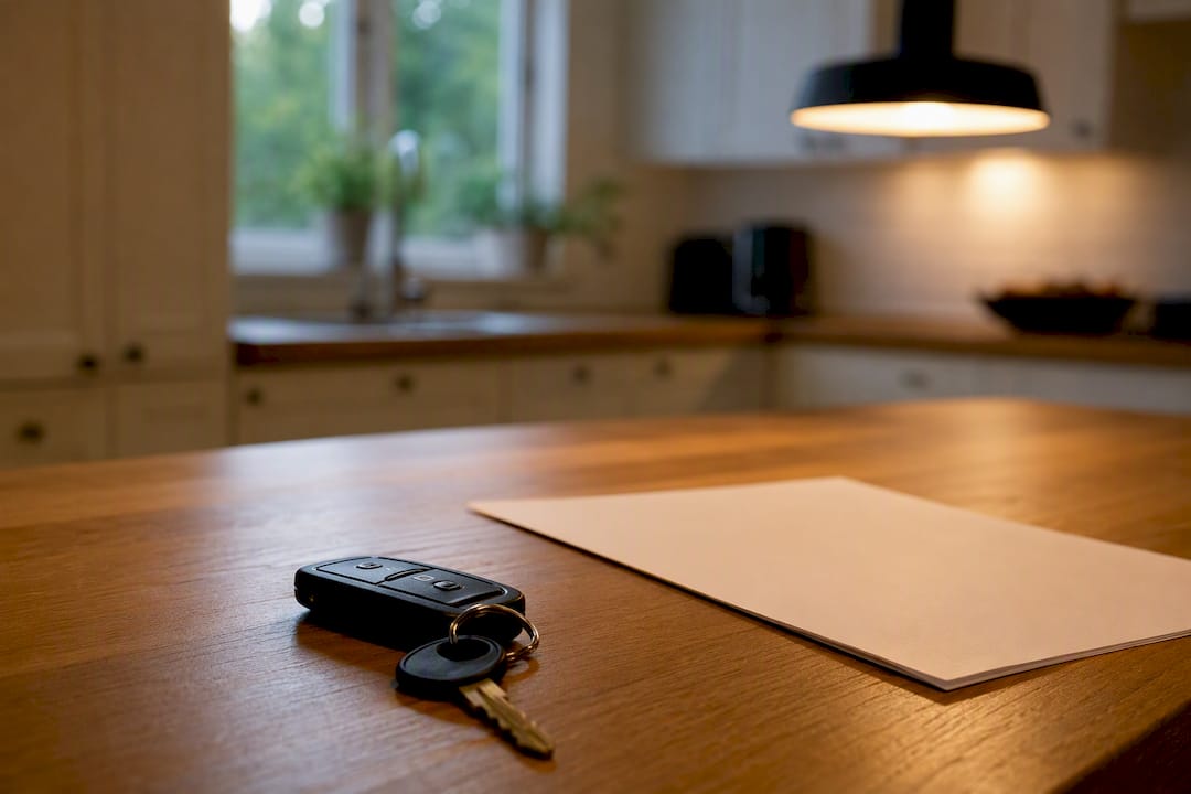 Car key and document as collateral representation