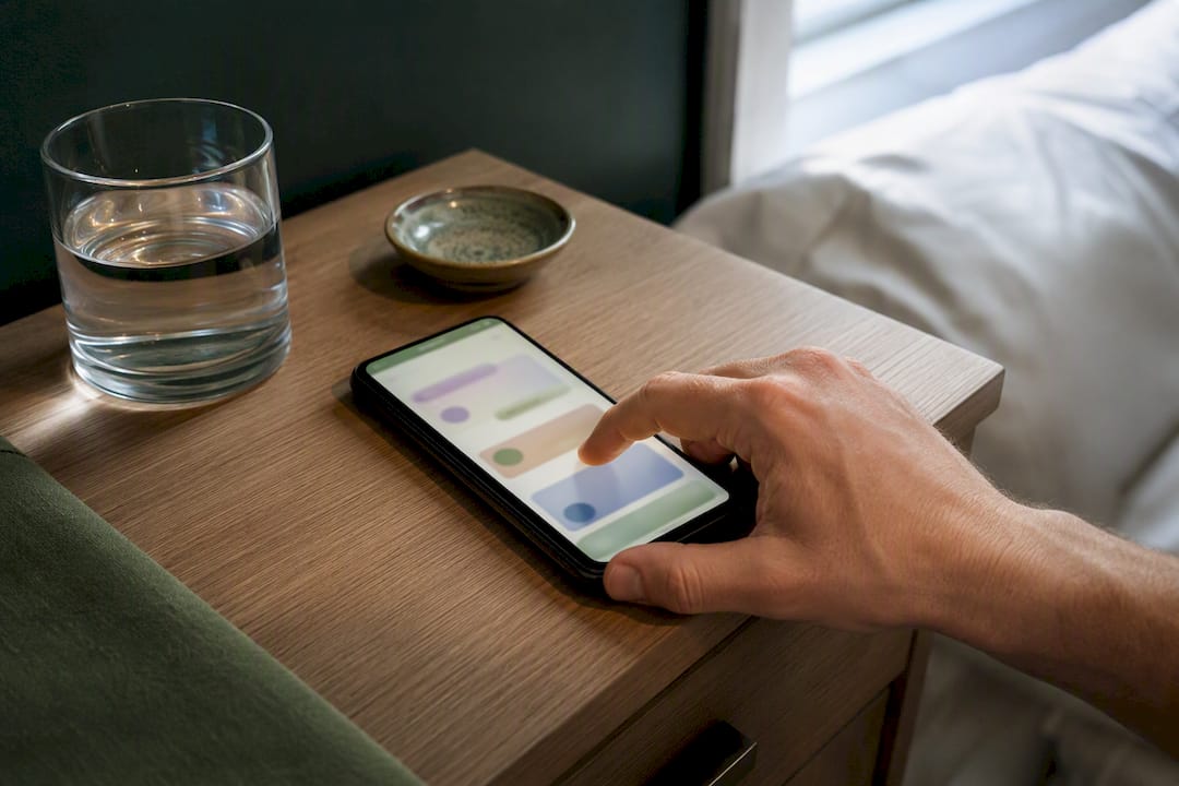 Hand tracking edible timing on phone