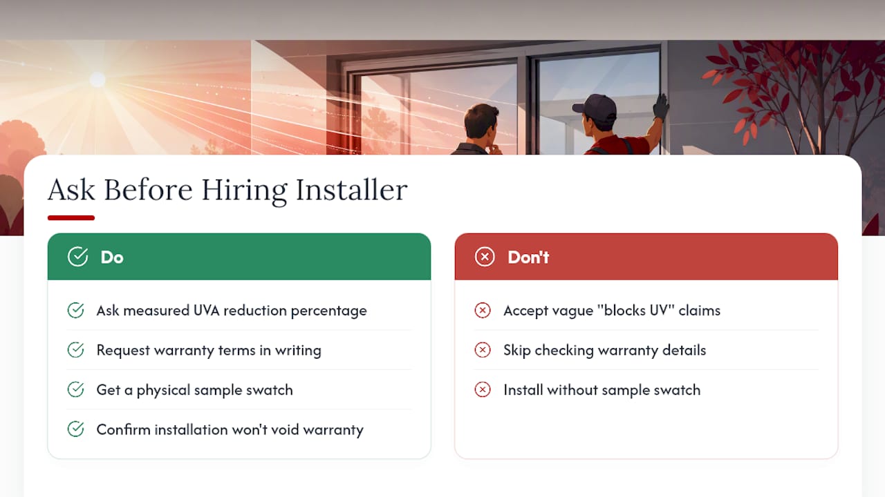 What Should You Ask Before Hiring a Window Film Installer? — overview diagram