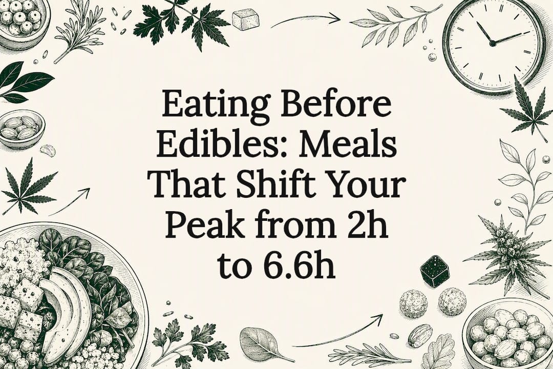 Eating Before Edibles: Meals That Shift Your Peak from 2h to 6.6h