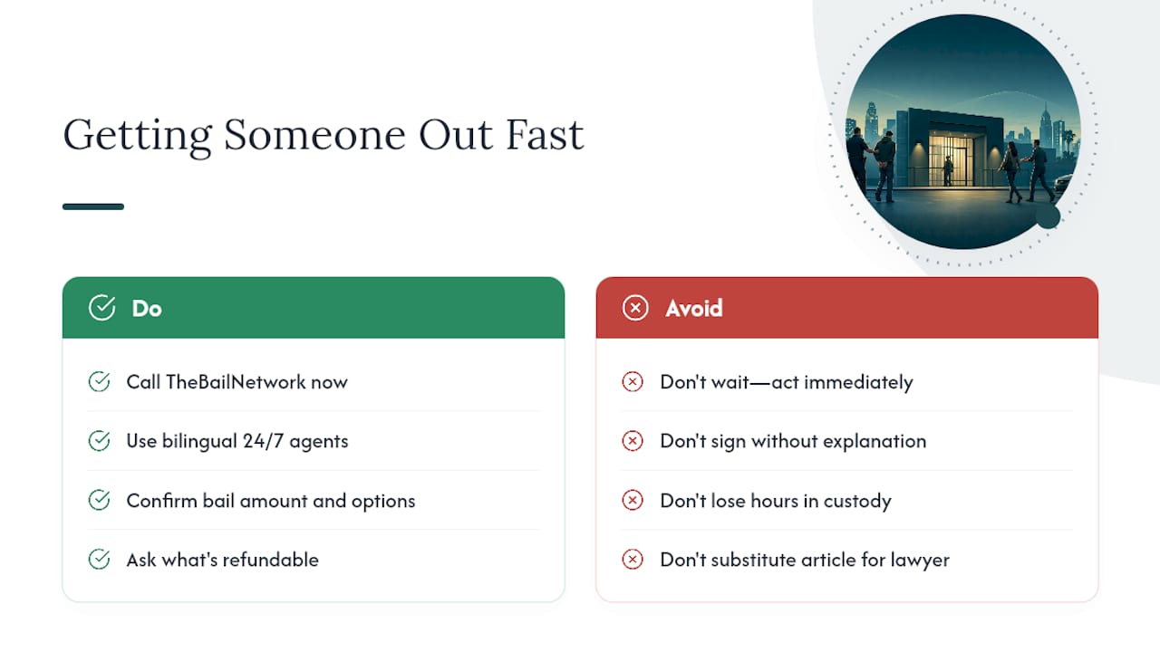 Getting Someone Out Fast After a DUI Arrest — overview diagram