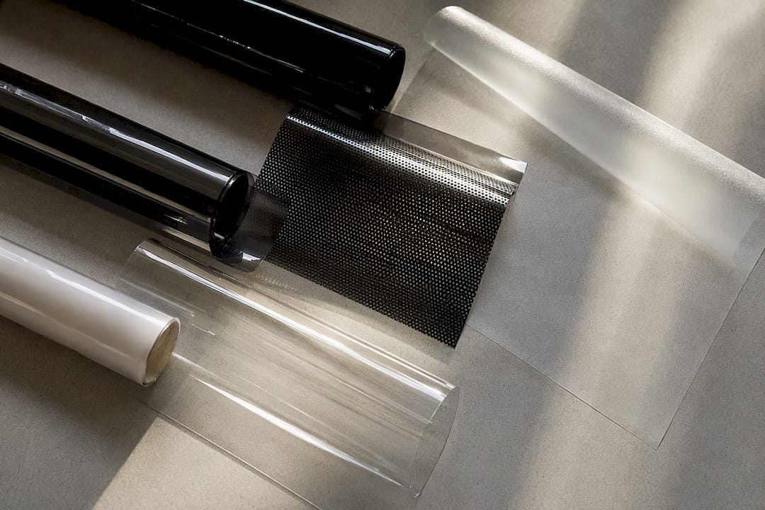 Anonymous window film material samples