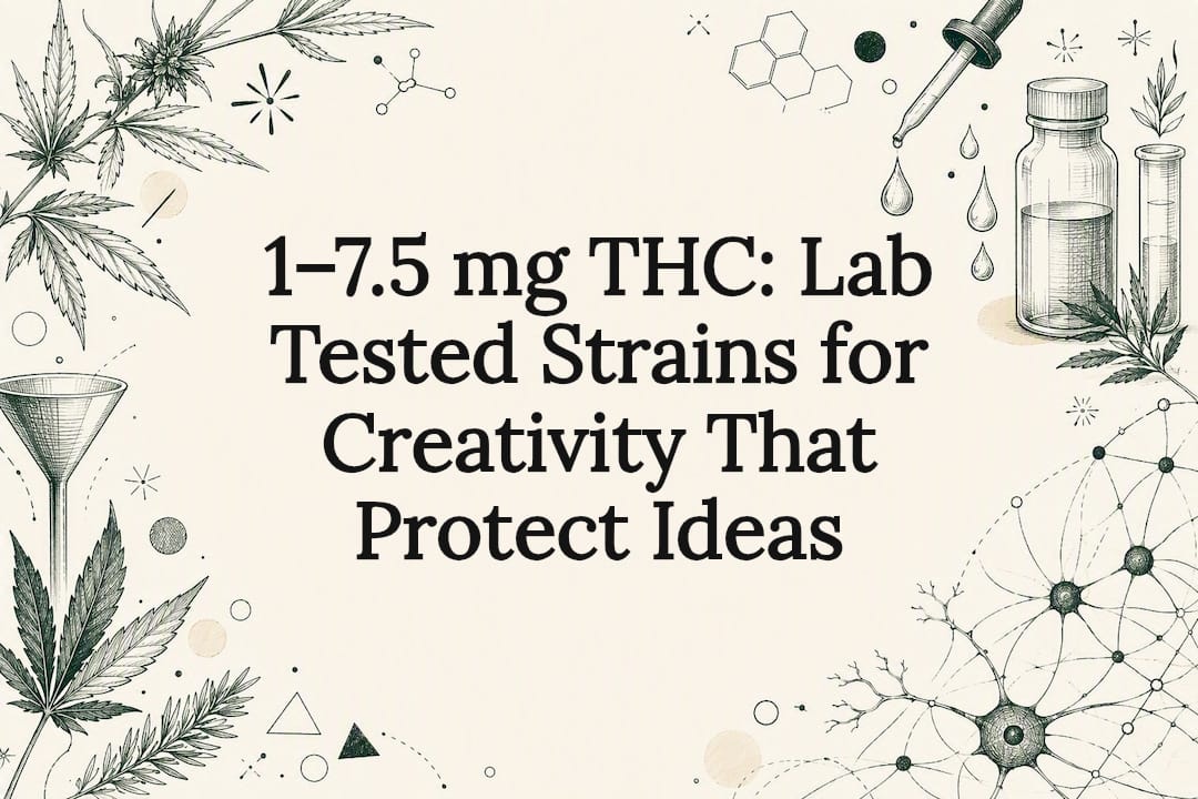 1–7.5 mg THC: Lab Tested Strains for Creativity That Protect Ideas