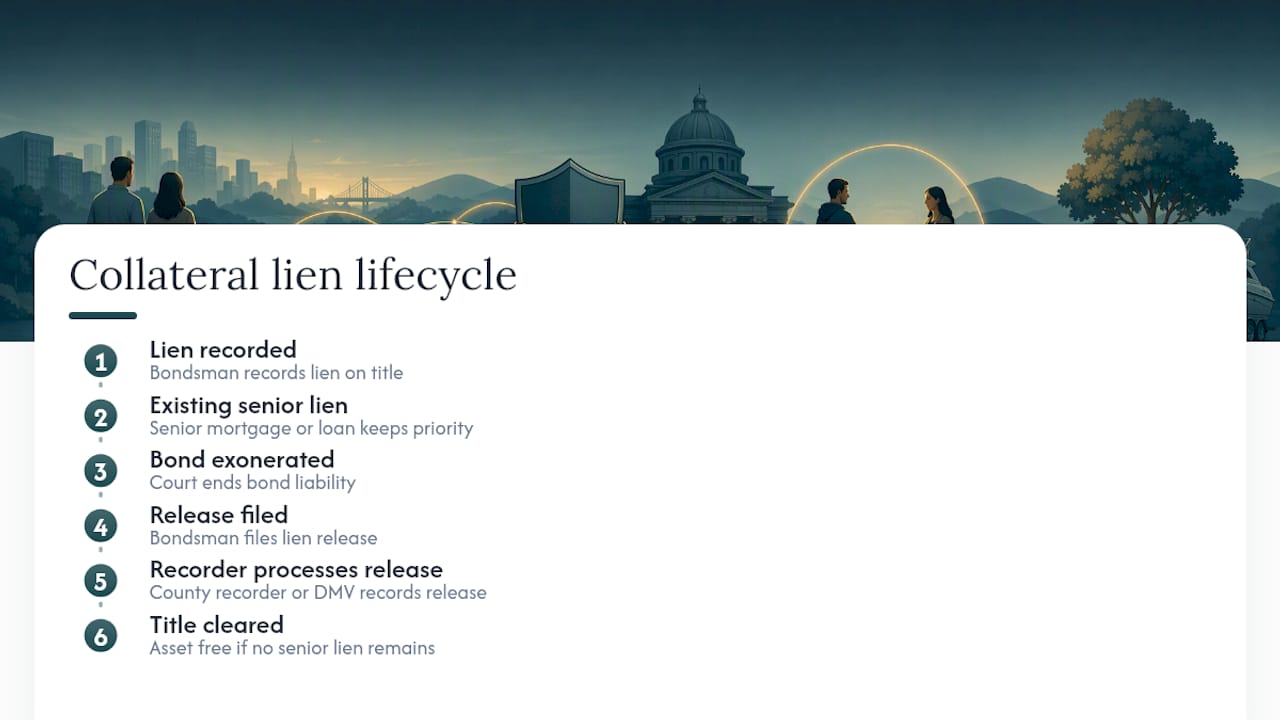 Collateral lien release lifecycle