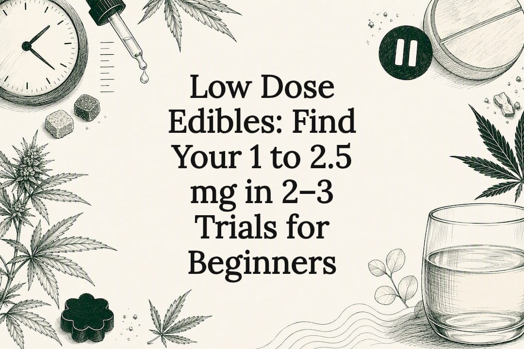 Low Dose Edibles: Find Your 1 to 2.5 mg in 2–3 Trials for Beginners