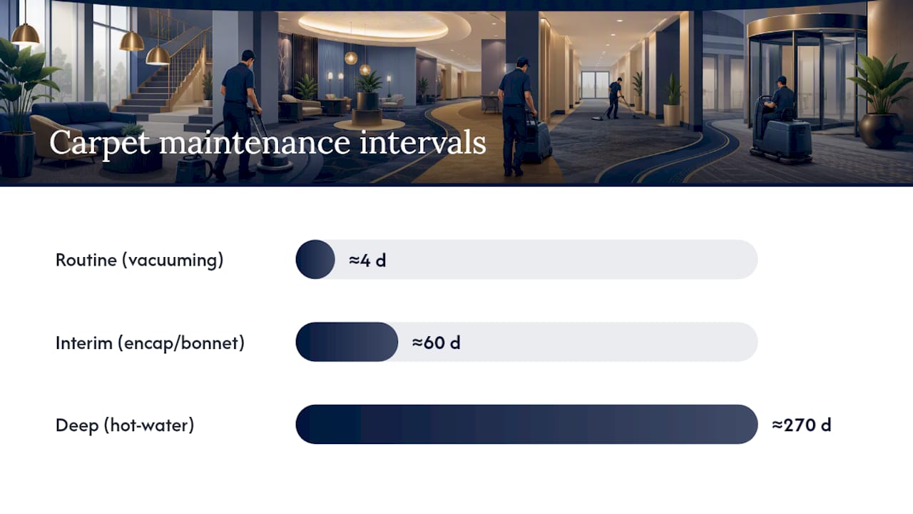 What Are the Three Levels of Carpet Maintenance? — overview diagram