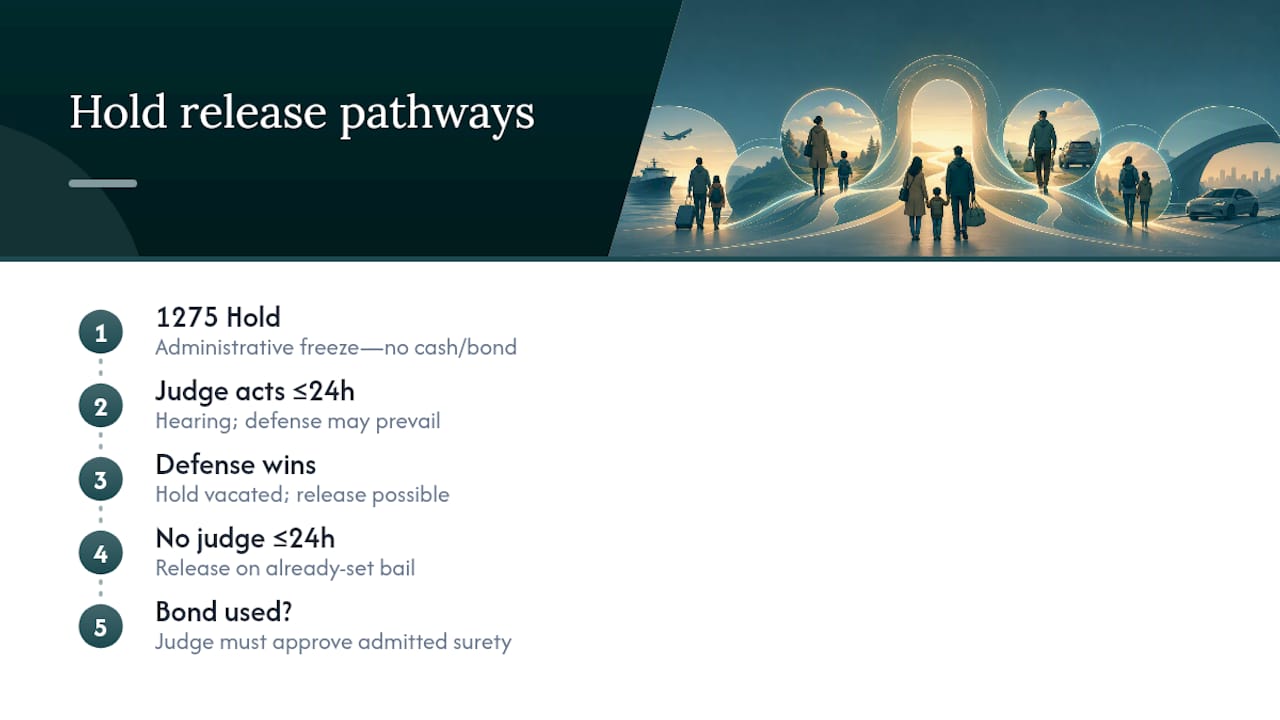 PC 1275 hold 24-hour release timeline
