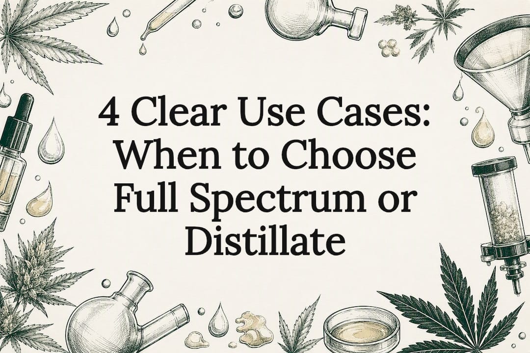 4 Clear Use Cases: When to Choose Full Spectrum or Distillate