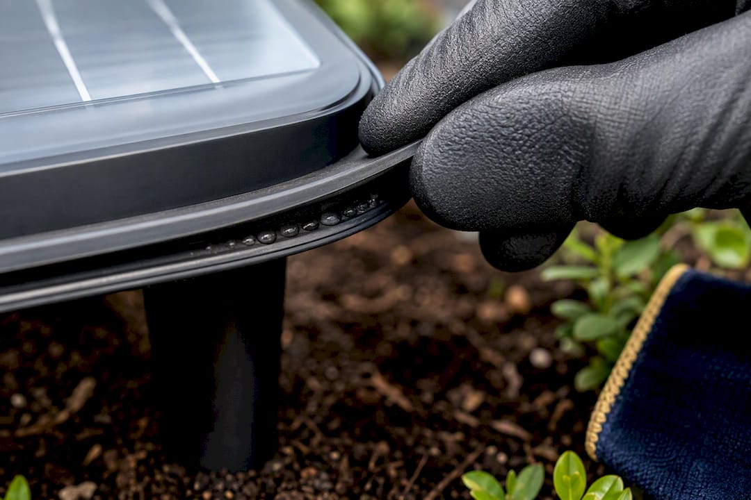 Inspecting a solar light weather seal