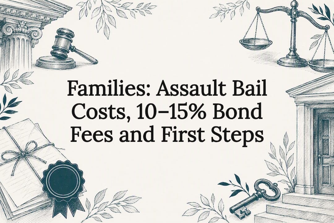 Families: Assault Bail Costs, 10–15% Bond Fees and First Steps