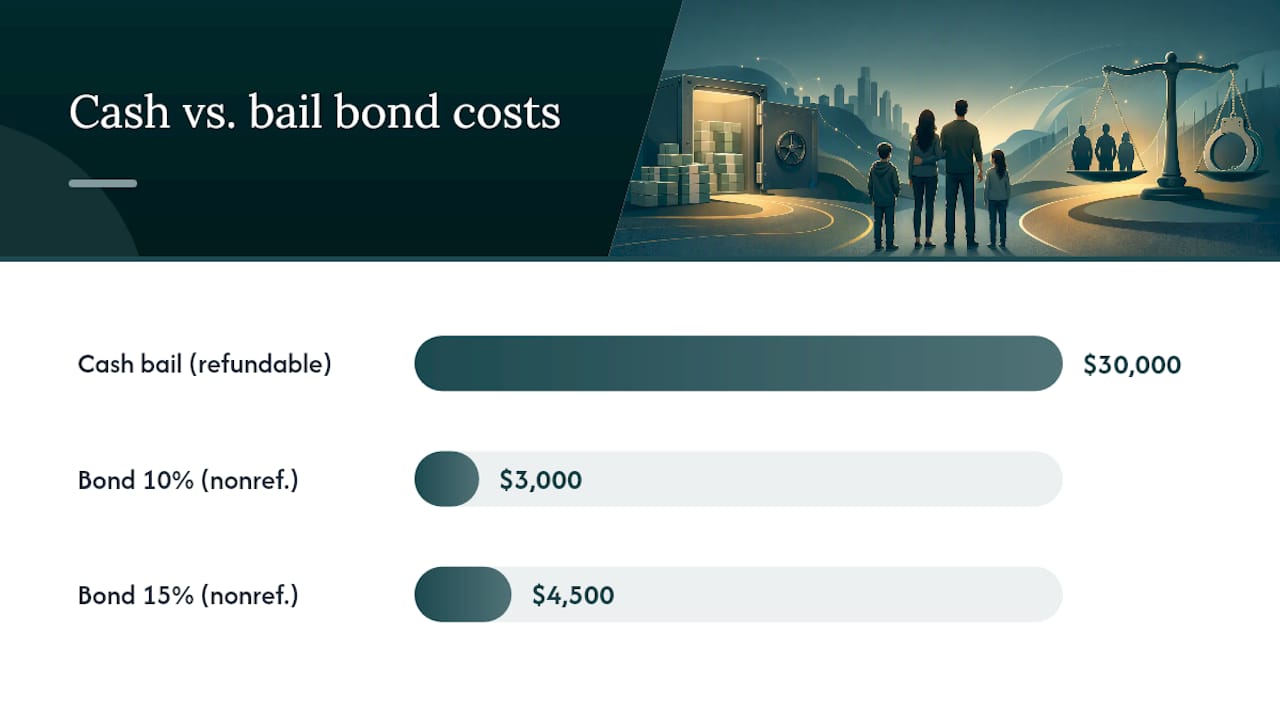 Cash Bail vs. a Bail Bond: What You Actually Pay — overview diagram