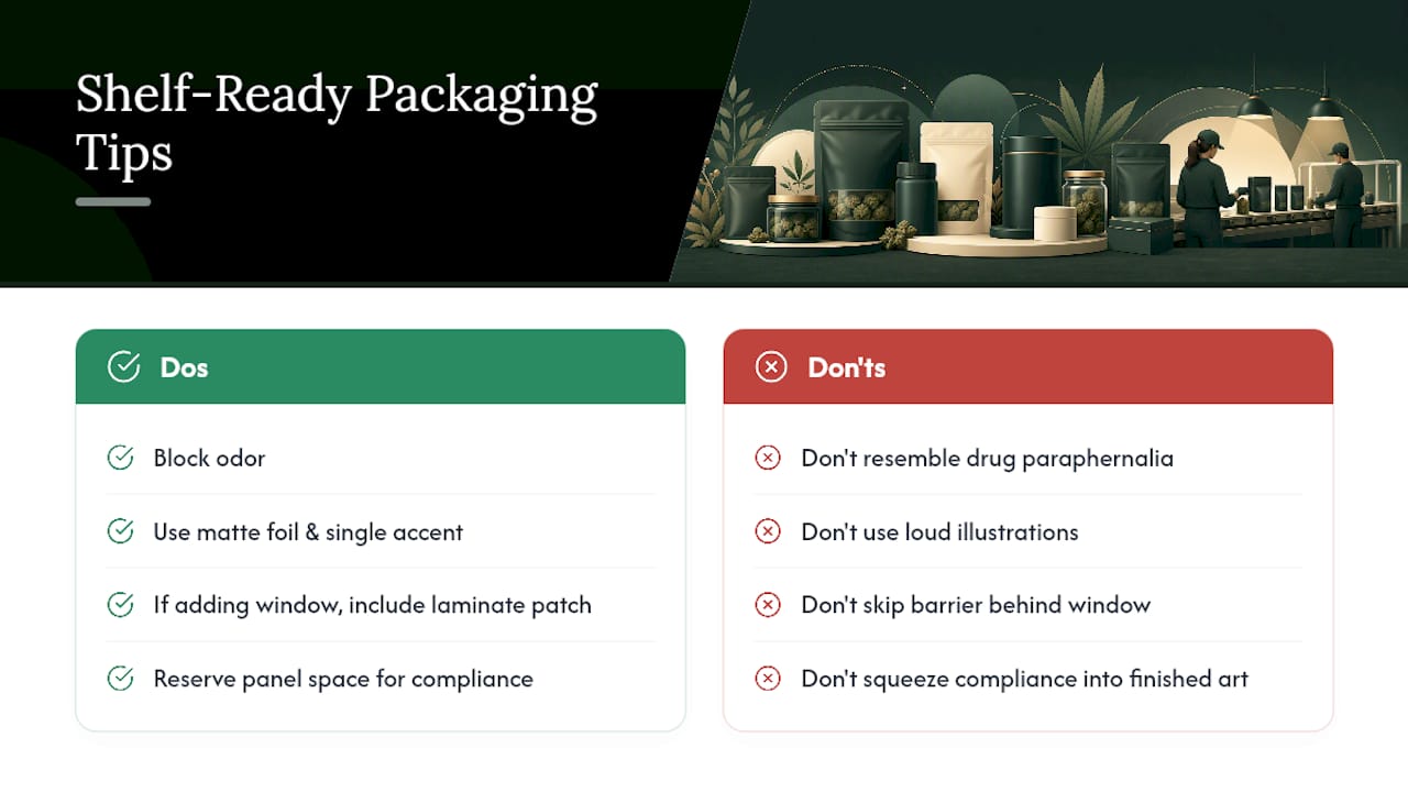 What Makes Cannabis Packaging Design Stand Out on a Shelf? — overview diagram