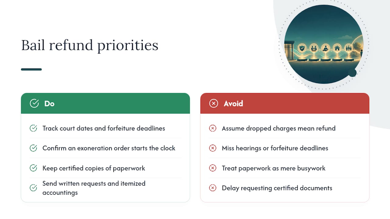 Where the Standard Advice on Bail Refunds Falls Short — overview diagram