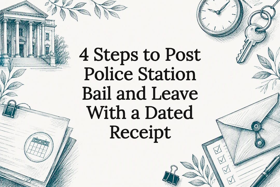 4 Steps to Post Police Station Bail and Leave With a Dated Receipt