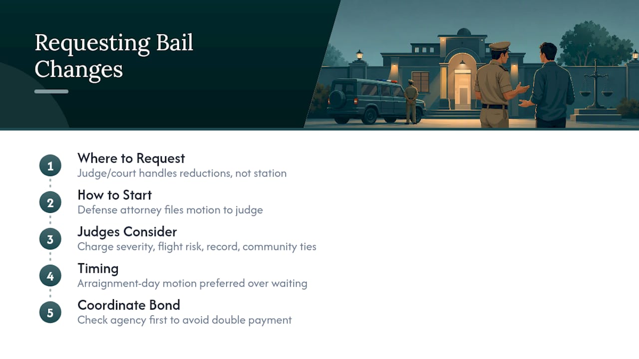 How to Request Bail Reduction or Modifications — overview diagram