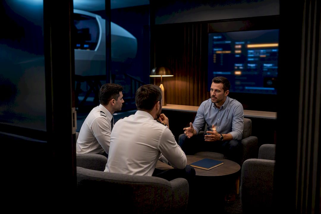 CRM facilitator debriefing simulator session