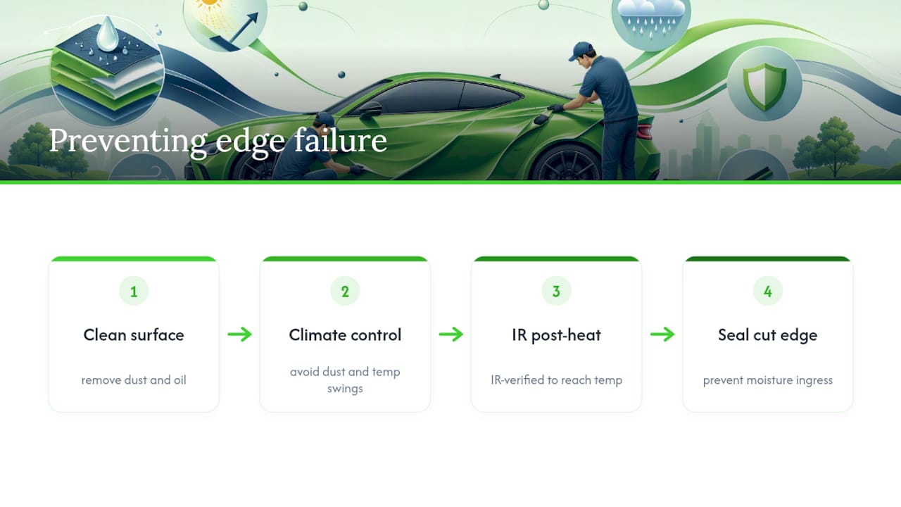 Three controls that prevent vinyl edge failure