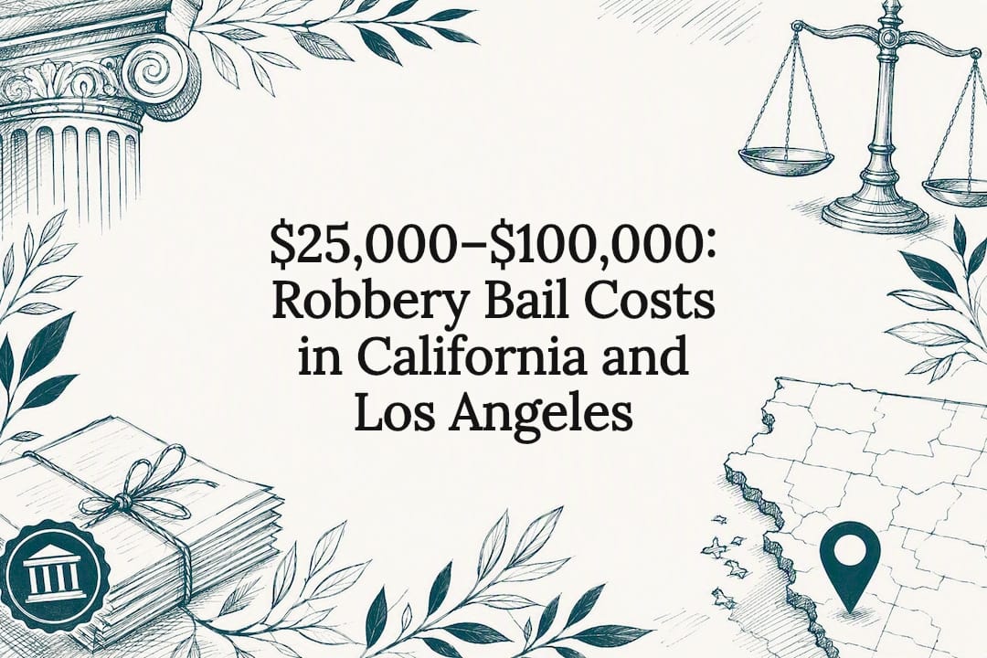 $25,000–$100,000: Robbery Bail Costs in California and Los Angeles