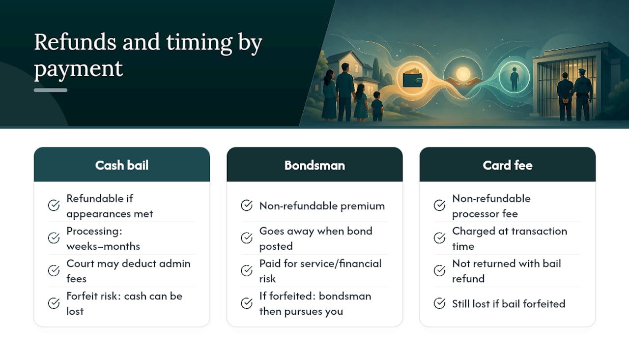 What Happens to the Money: Refunds and Timelines — overview diagram