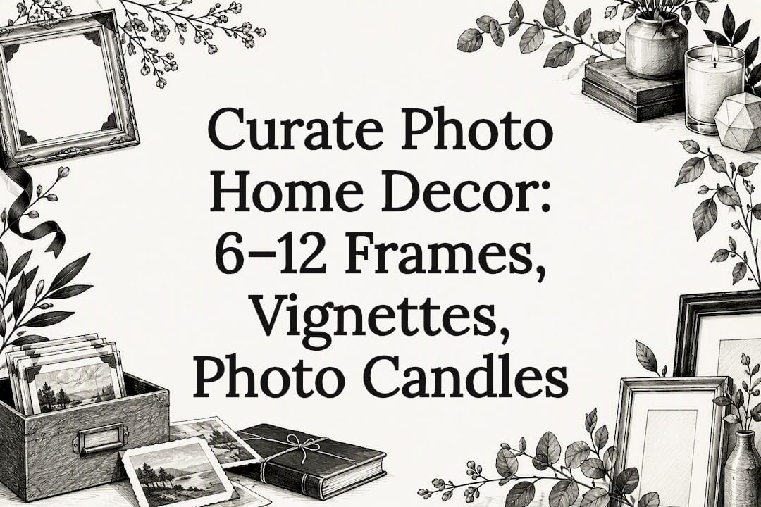Decorative photo decor title card
