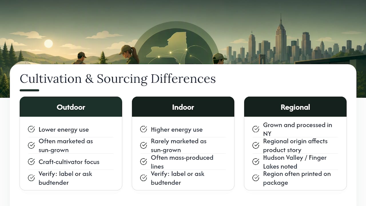 Sustainable and Locally Sourced Cannabis Brands in New York — overview diagram