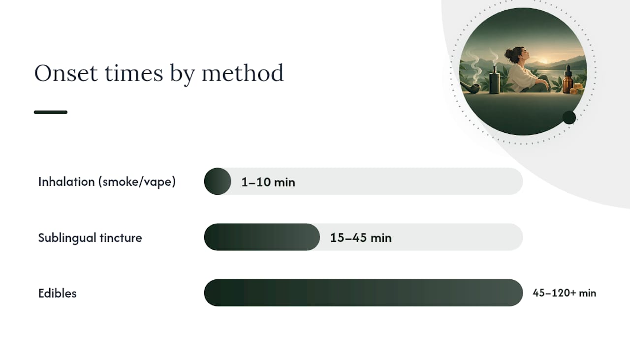 How to Use Cannabis for Nausea: Methods, Timing, and Dosing — overview diagram
