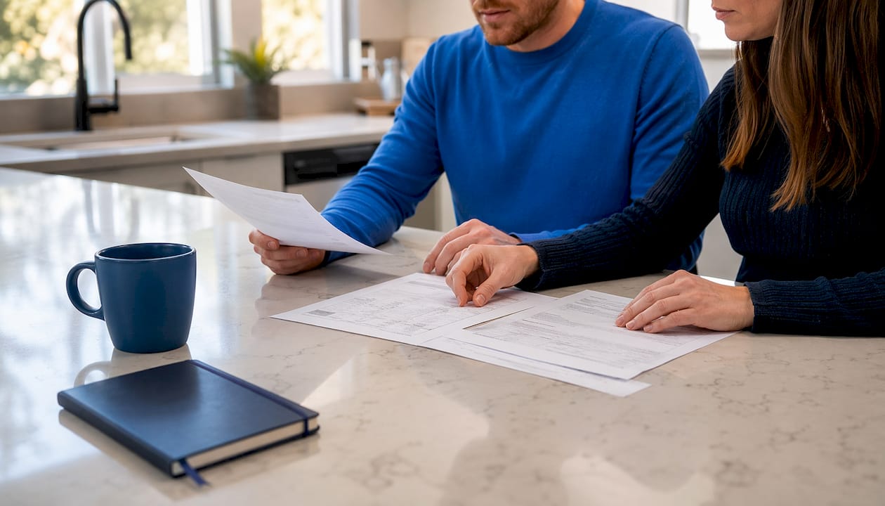 Close-up hands preparing car sale documents