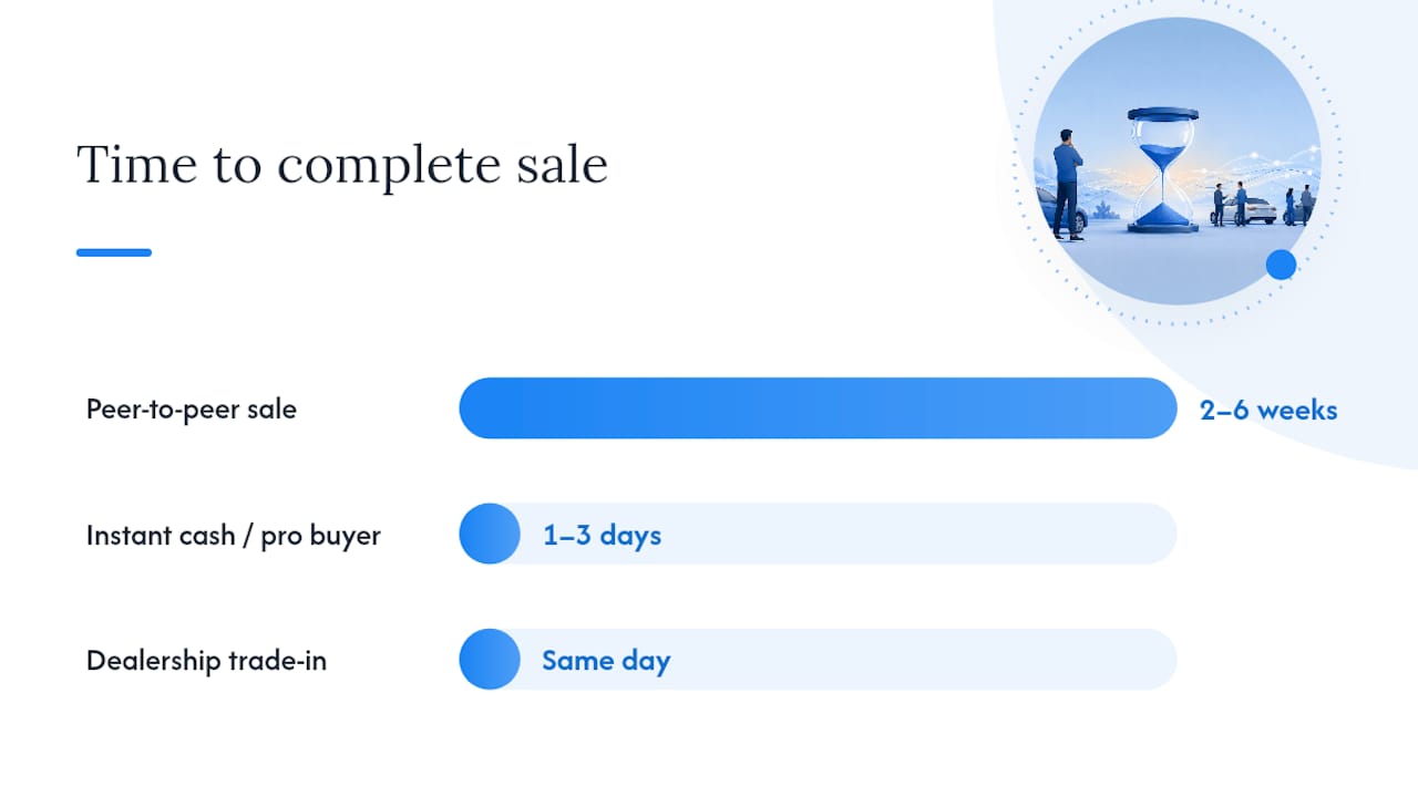 Expected timeline, costs, and trade-offs for each selling path — overview diagram