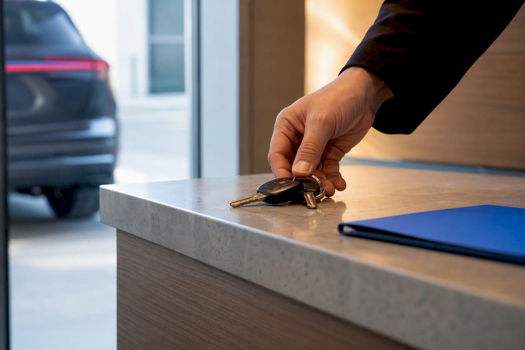 Executor preparing inherited vehicle sale documents
