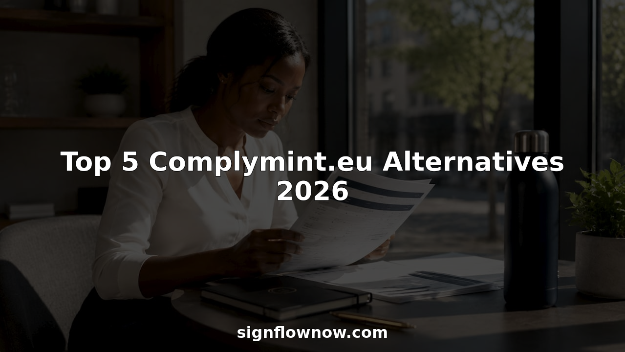 Compliance officer reviewing software comparison charts