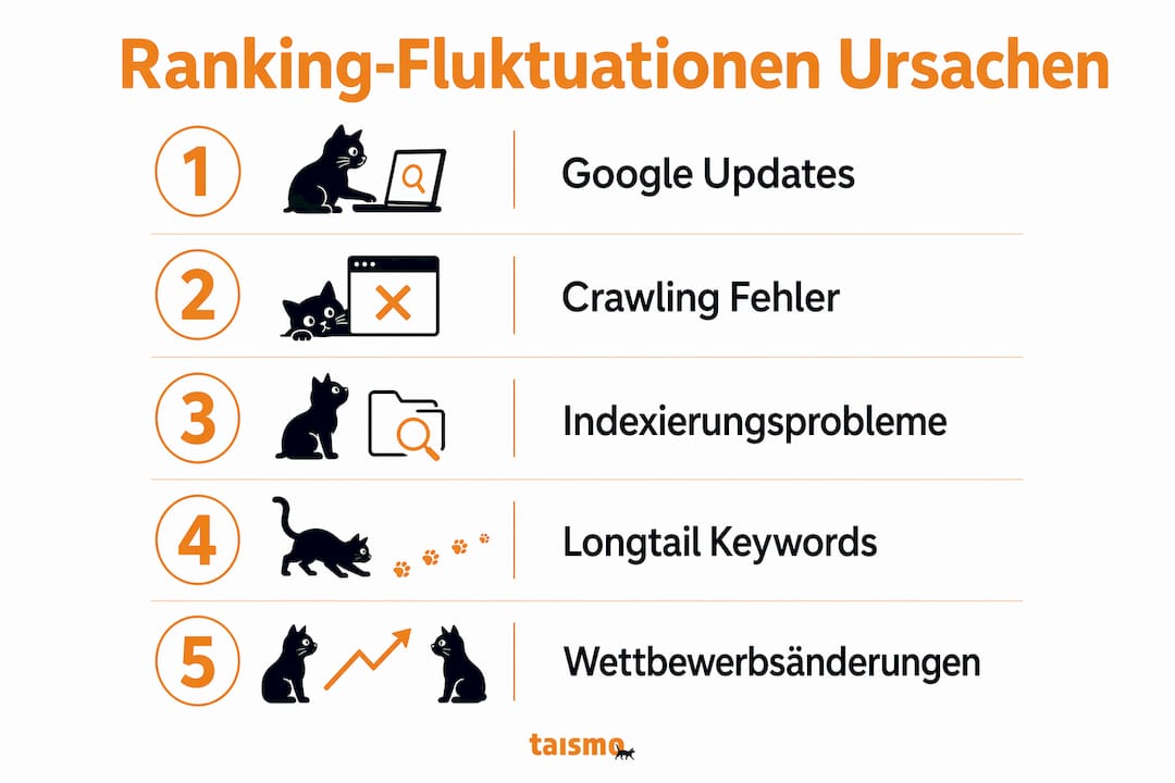 Übersicht: Die häufigsten Gründe für Schwankungen im Suchmaschinenranking