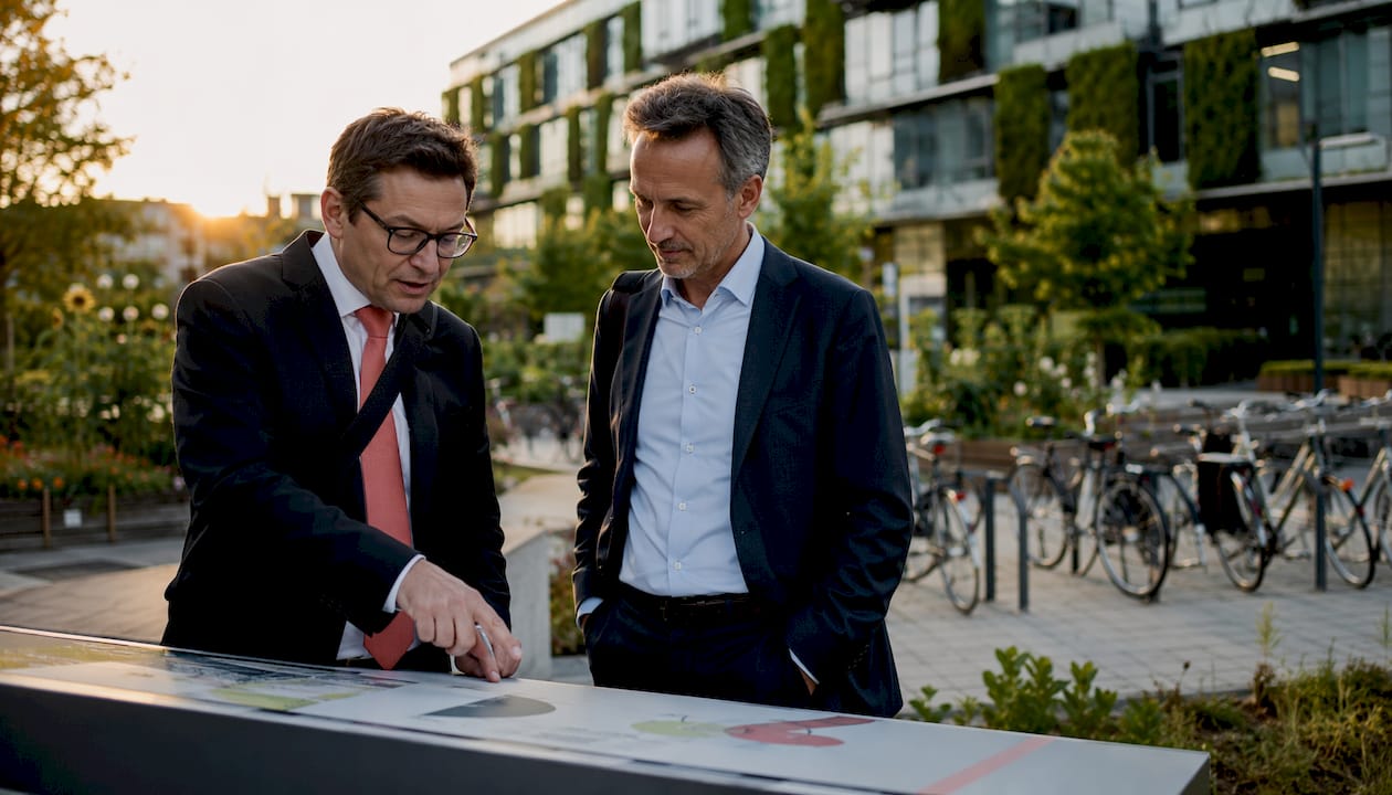 Business-Meeting im Technologiepark Adlershof